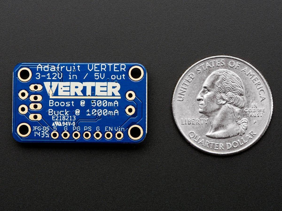 VERTER 5V USB Buck-Boost - 500mA from 3V-5V / 1000ma from 5V-12V - The Pi Hut