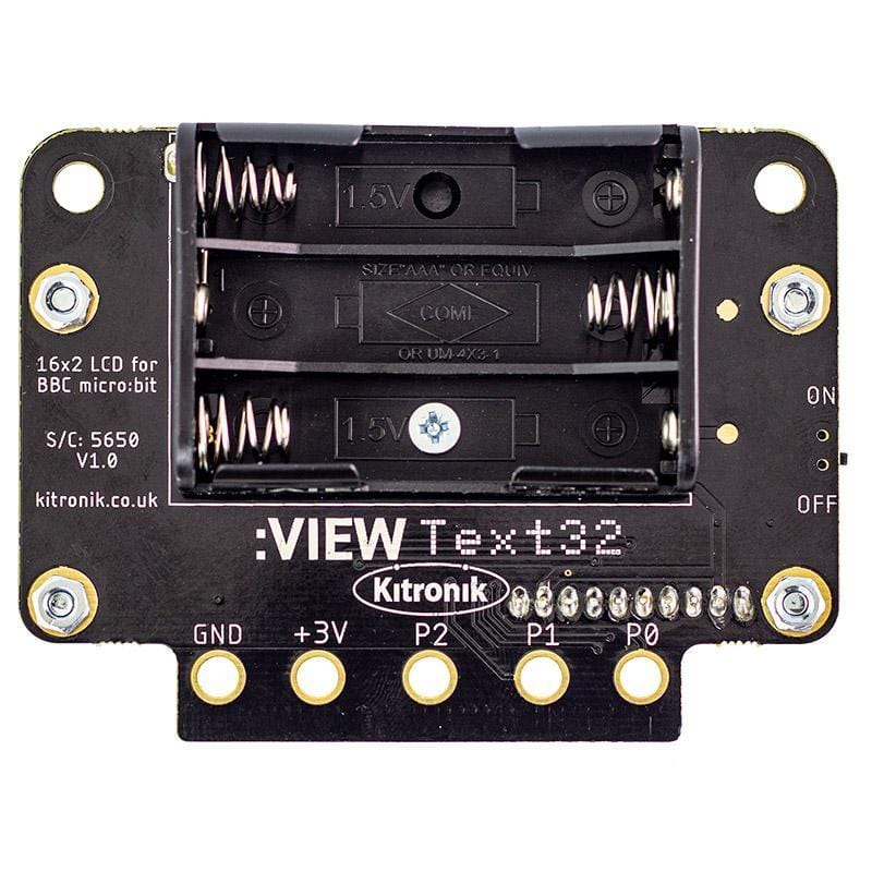 :VIEW text32 LCD Screen for the BBC micro:bit - The Pi Hut