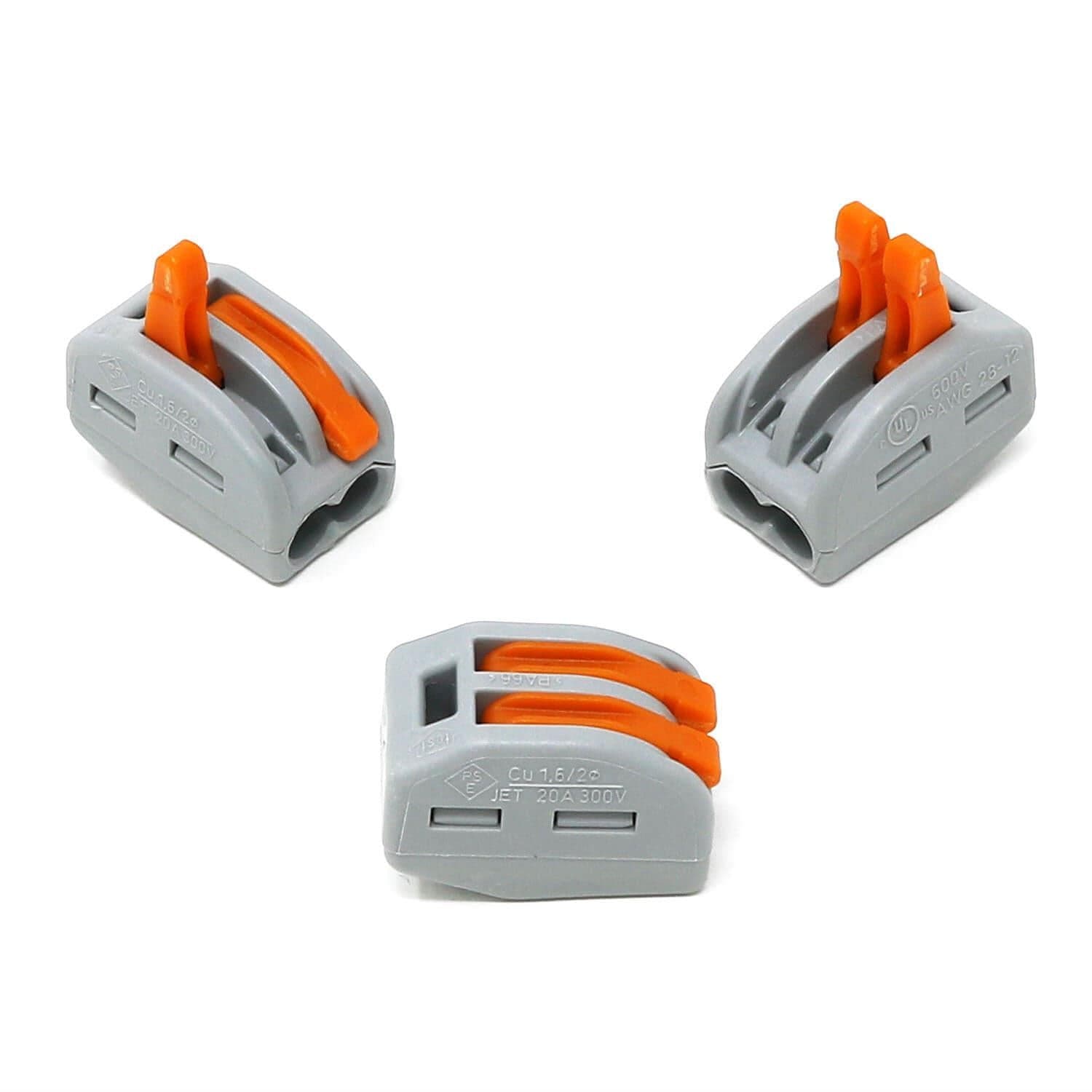Wago 2-Way Lever Connector (12-28 AWG) - Pack of 3 | The Pi Hut