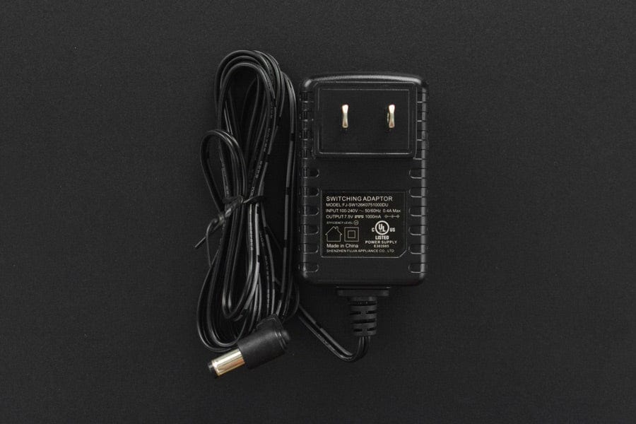Wall Adapter Power Supply 7.5VDC 1A (American Standard) - The Pi Hut