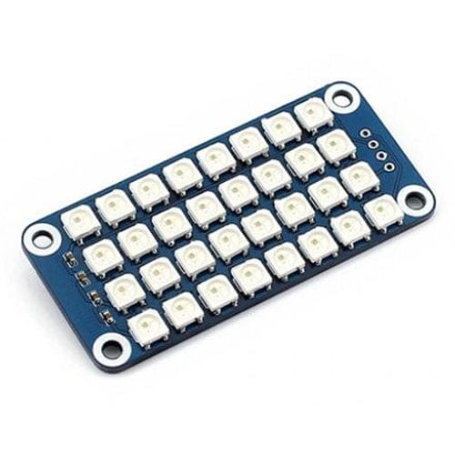 Waveshare - RGB LED pHAT (4 x 8) - The Pi Hut