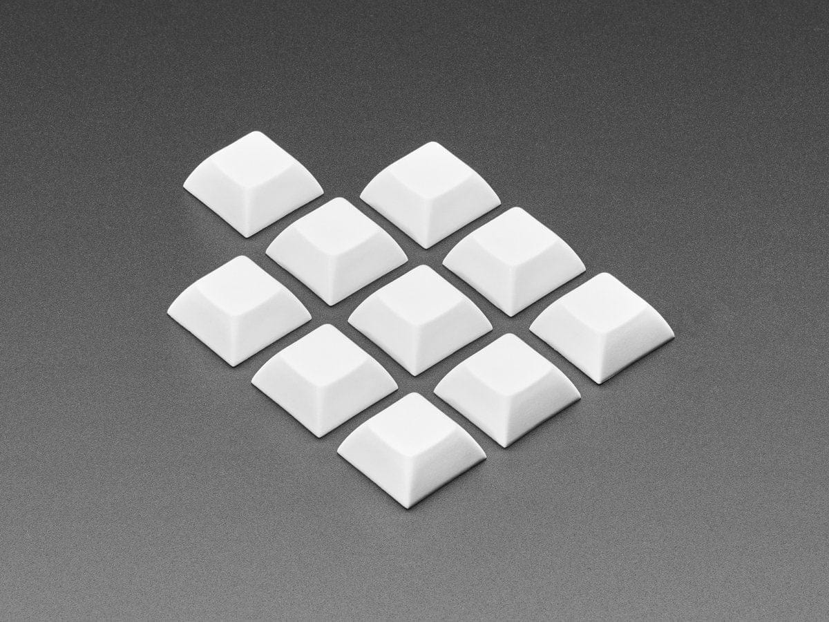 White DSA Keycaps for MX Compatible Switches - 10 pack - The Pi Hut