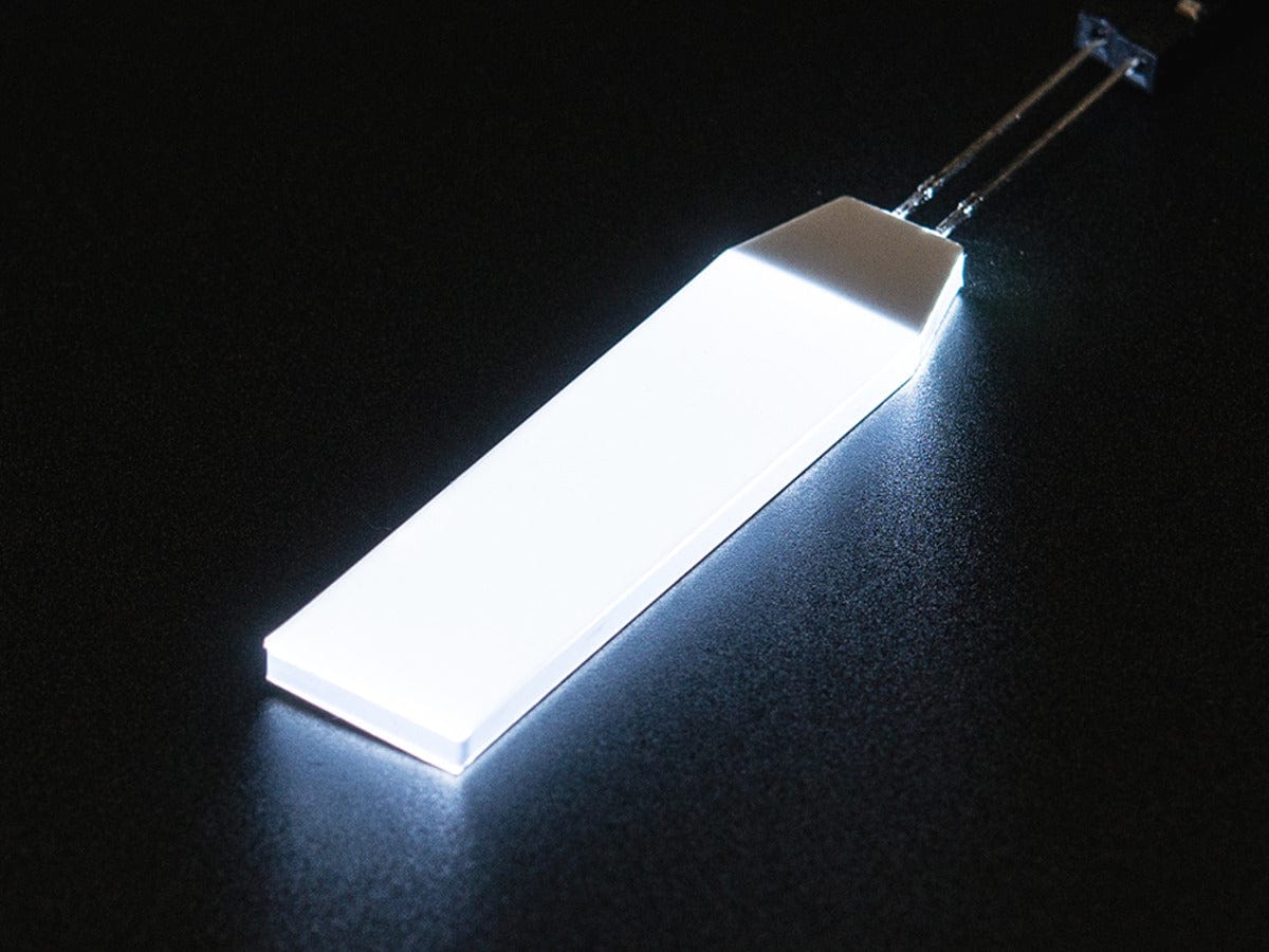 Small Led Backlight Module White LED Backlight Module - Small 12mm x 40mm - The Pi Hut