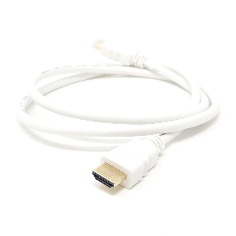 White Raspberry Pi 3 HDMI Cable - 1m - The Pi Hut