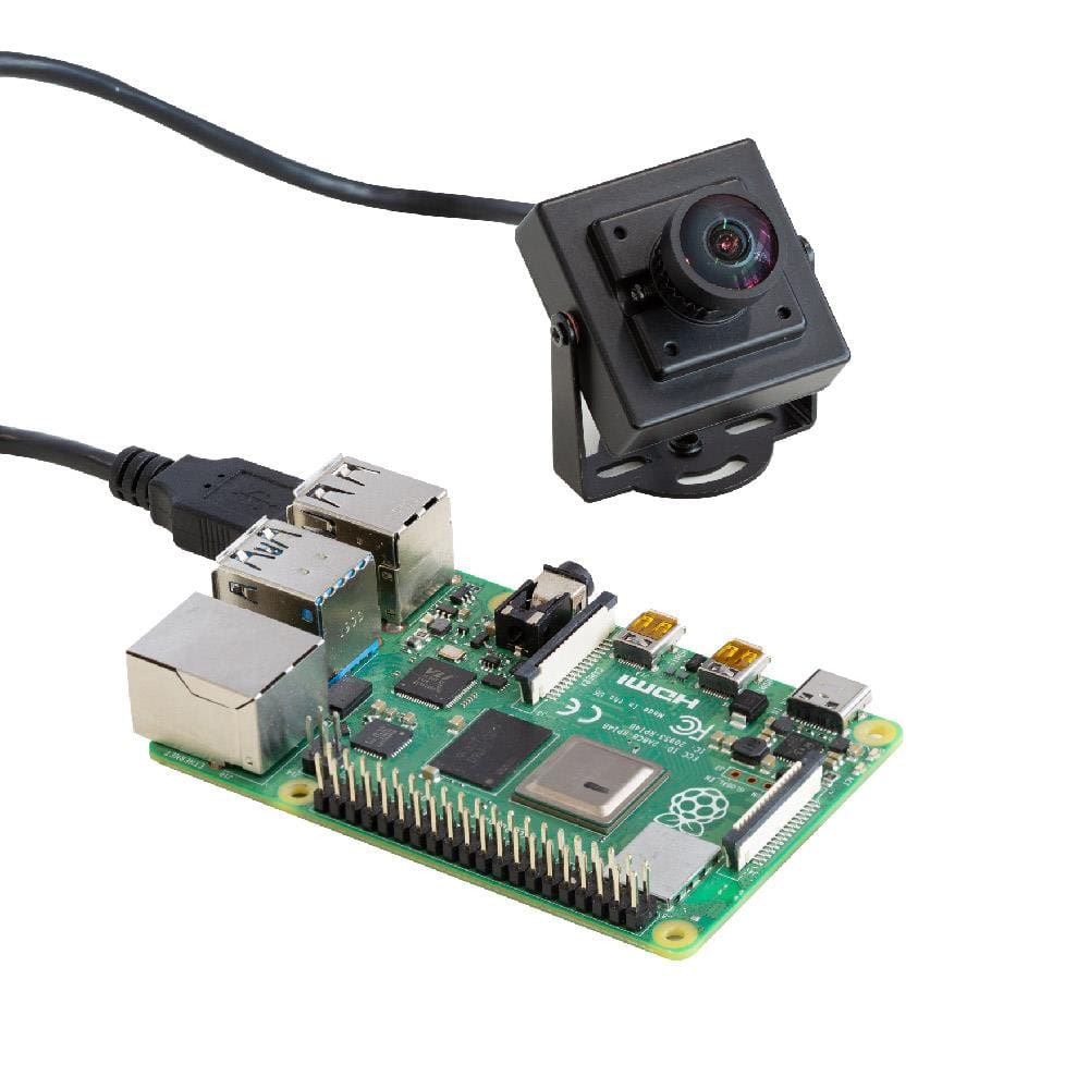 Wide-Angle 1080p UVC-Compliant USB Camera Module with Metal Case - The Pi Hut