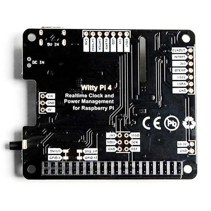 Raspberry Pi Rpi Clock Witty Pi 4 - Real-time Clock and Power Management for Raspberry Pi ...