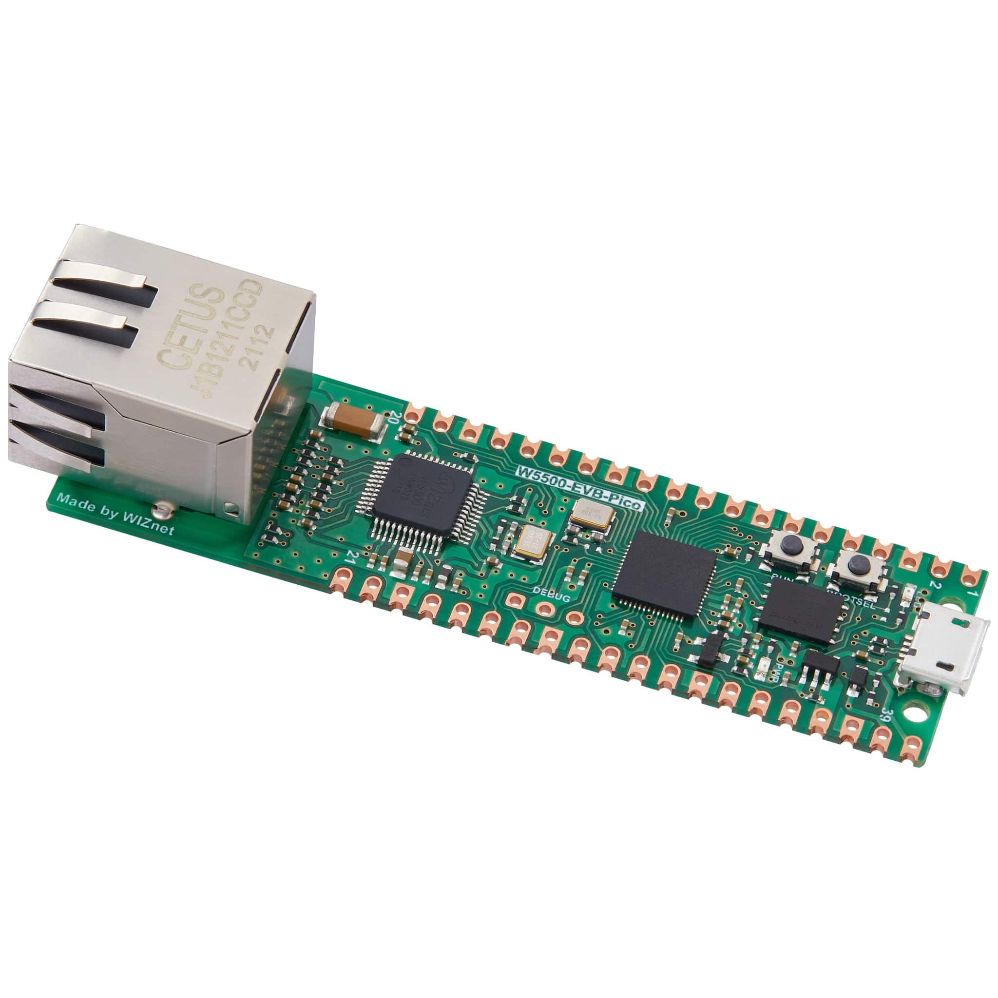 WIZnet W5500-EVB-Pico - RP2040 Board with Ethernet - The Pi Hut