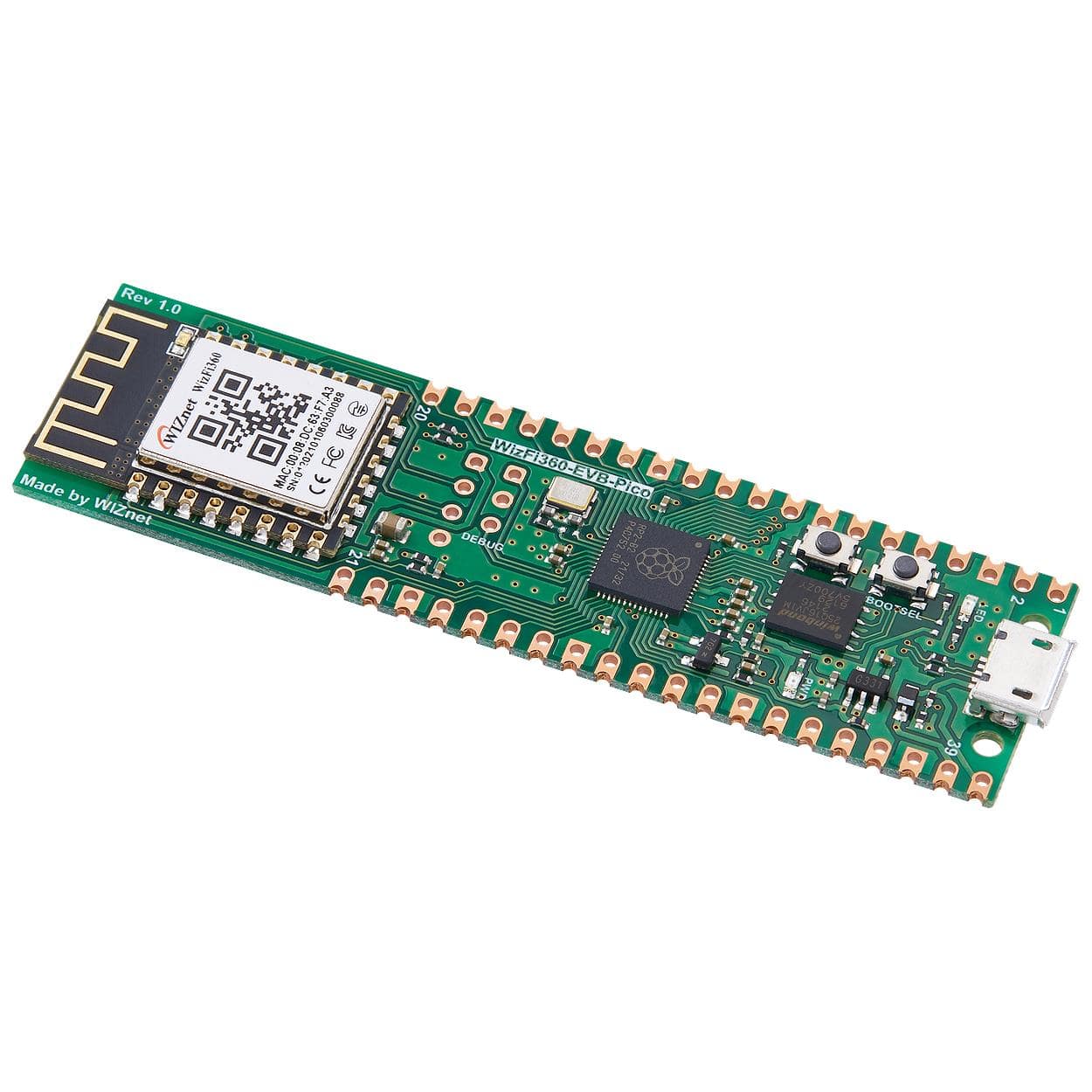 WIZnet WizFi360-EVB-Pico - RP2040 Board with WiFi - The Pi Hut