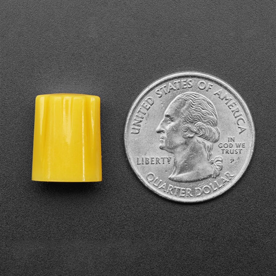 Yellow Micro Potentiometer Knob - 4 pack - The Pi Hut