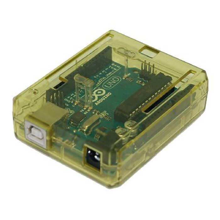 Yellow Protective case for Arduino Uno - The Pi Hut