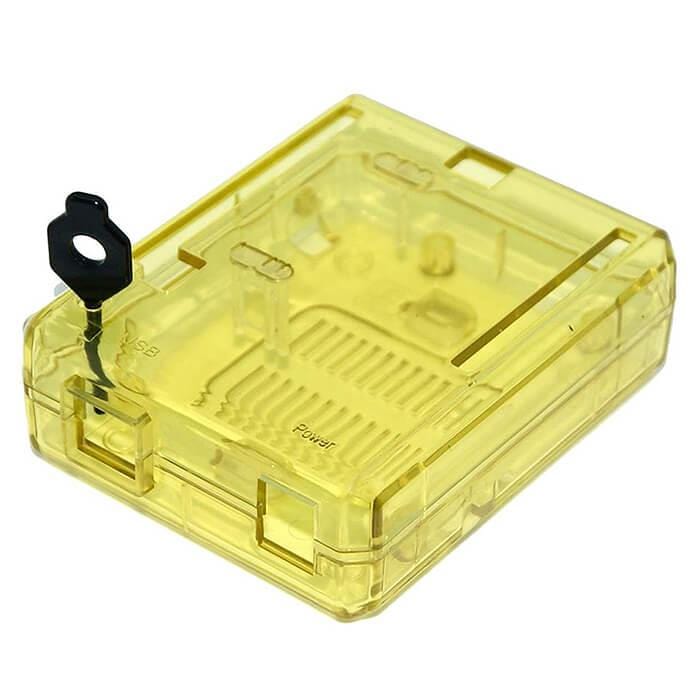 Yellow Protective case for Arduino Uno - The Pi Hut