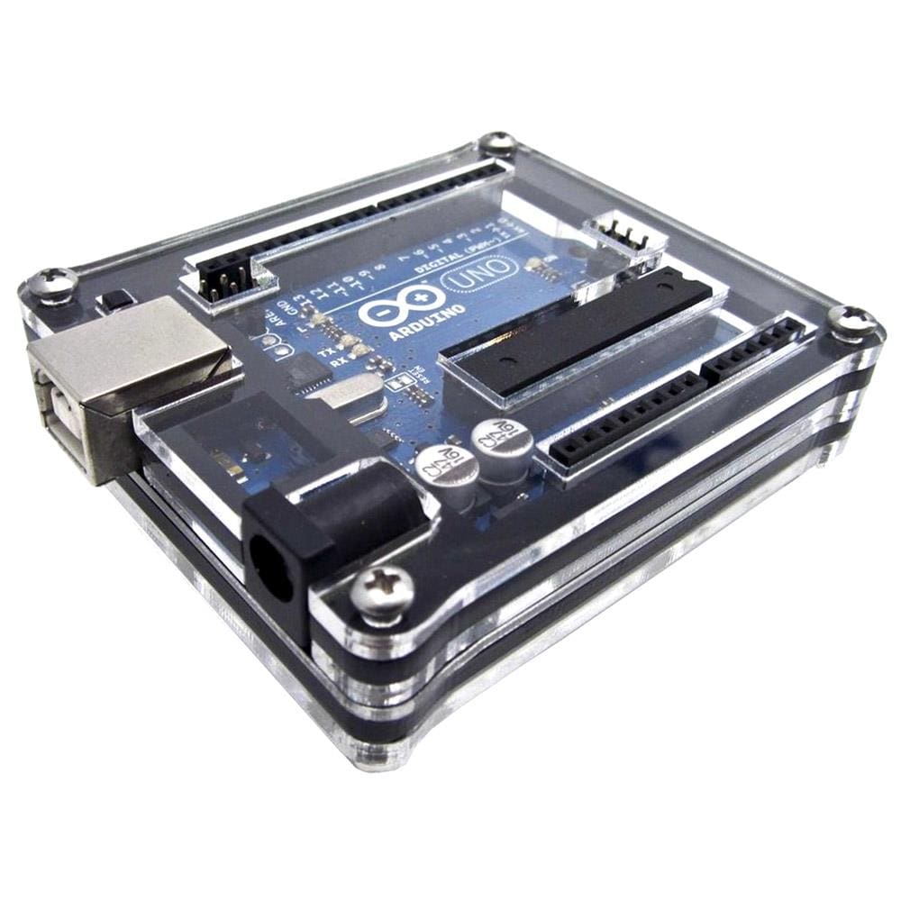 Zebra Classic Arduino UNO Case - Black Ice - The Pi Hut