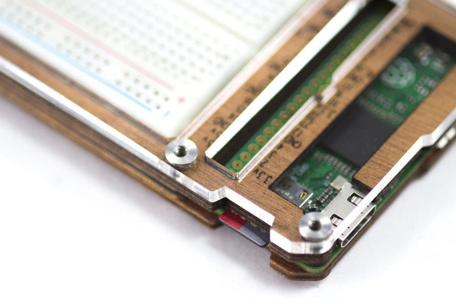 Zebra Rasberry Pi Zebra Zero Plus Raspberry Pi Zero Case - Wood - The Pi Hut