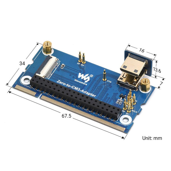Zero 2 To CM3 Adapter The Pi Hut zero-2-to-cm3-adapter-the-pi-hut