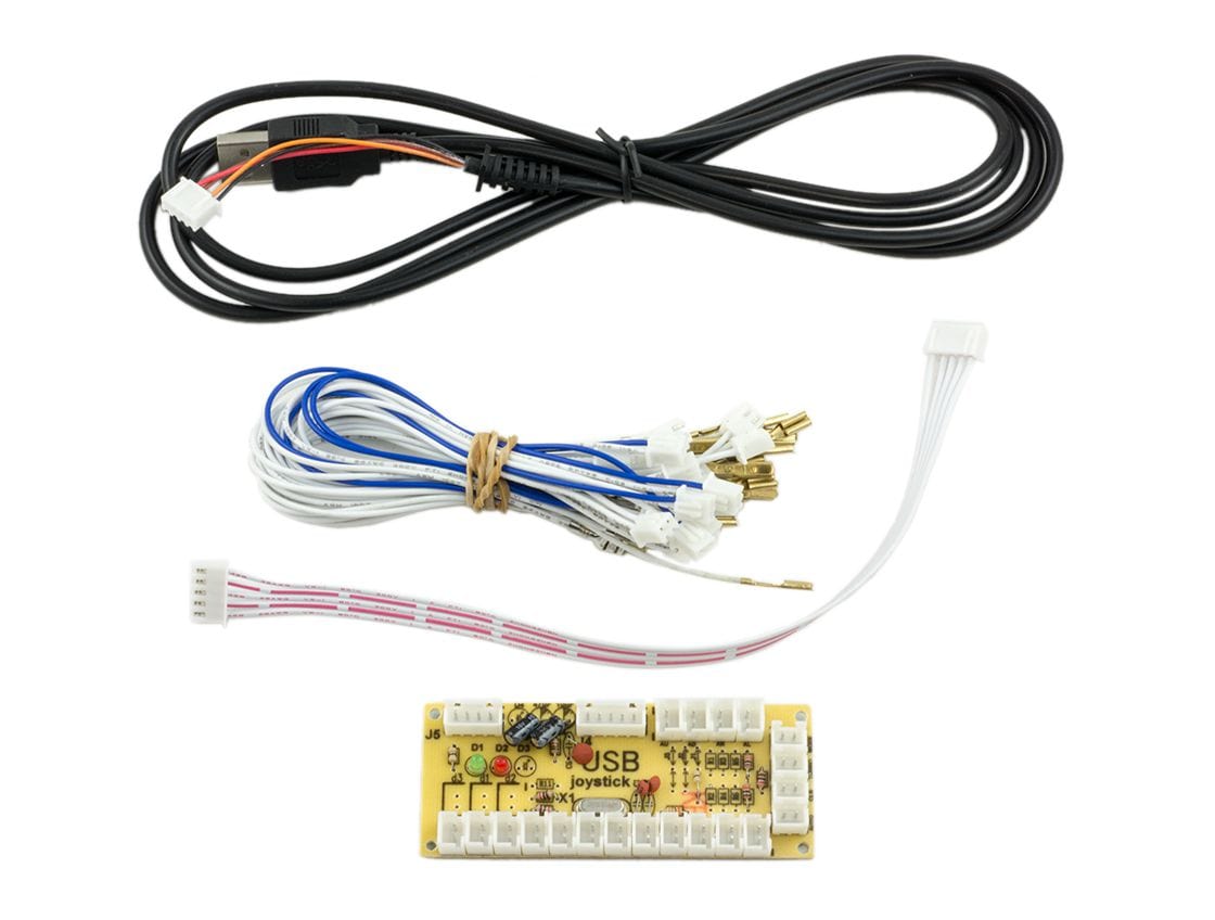 Zero Delay Arcade USB Encoder & Wire Set - The Pi Hut