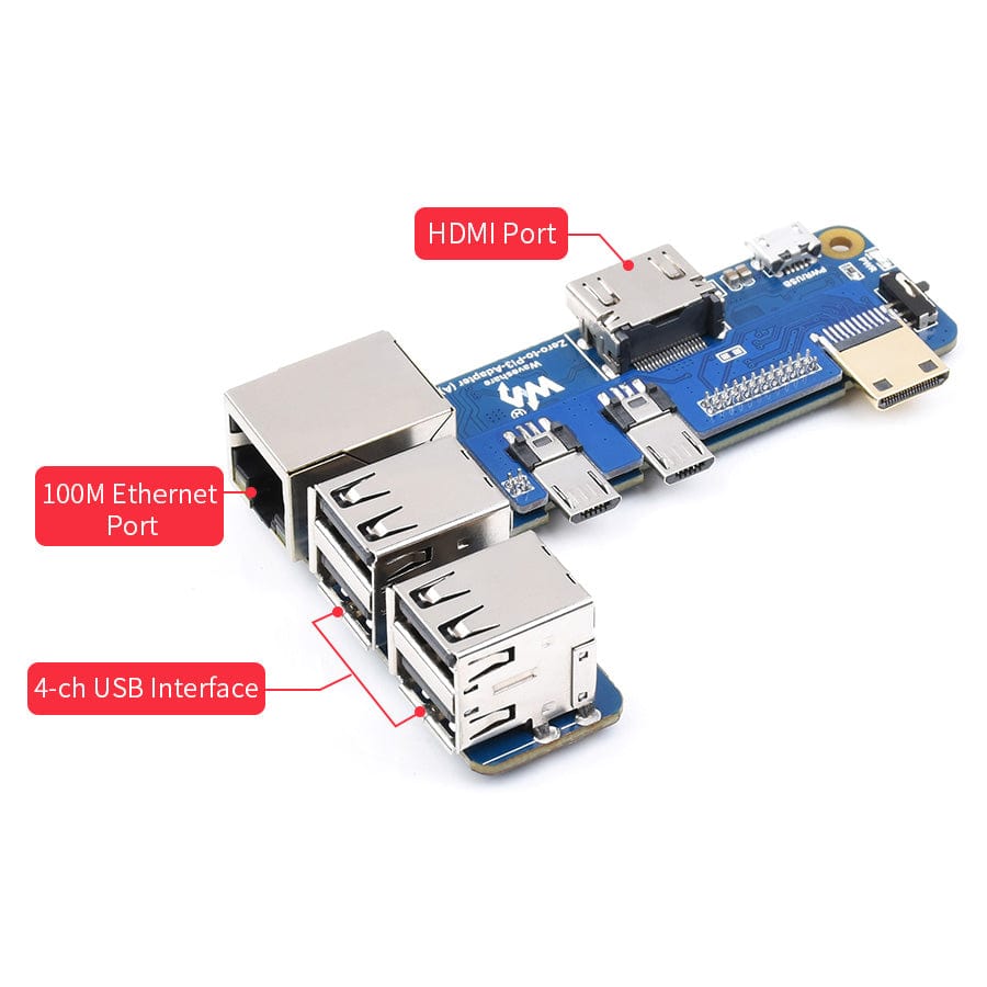 Zero to 3B Adapter (A) - The Pi Hut