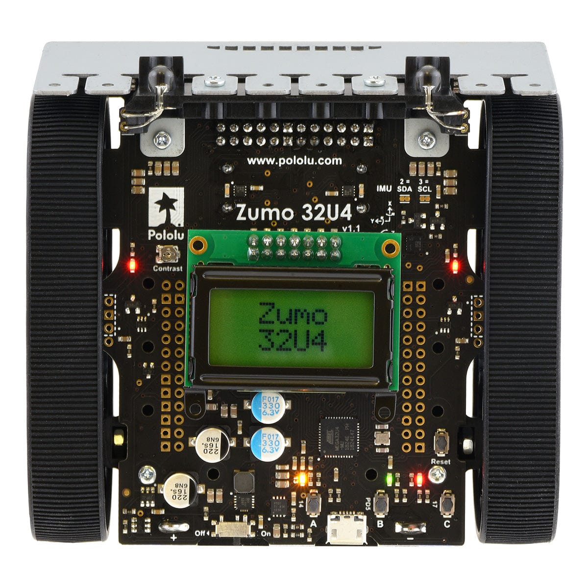 Zumo 32U4 Robot (Assembled with 75:1 HP Motors) - The Pi Hut